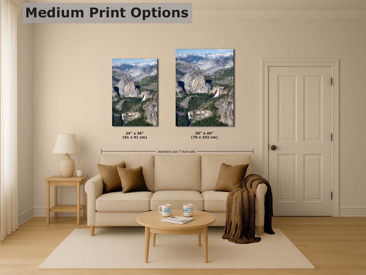 Yosemite Wall Art, Glacier Point Mountain Landscape Nature Photo