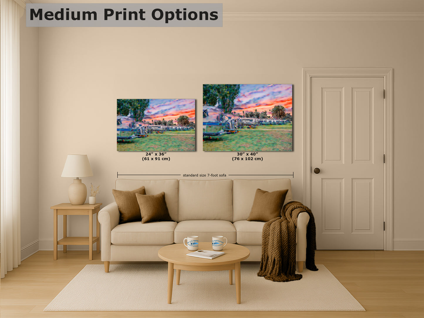 Airstream Travel Trailer Art Camping Decoration