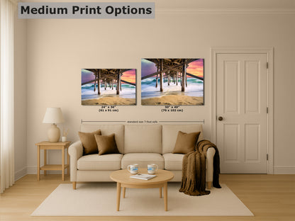 Southern California Coastline Ocean Picture Nature Photo, Relaxation Artwork, Newport Beach Pier Wall Art, Coastal Decor for Meditation