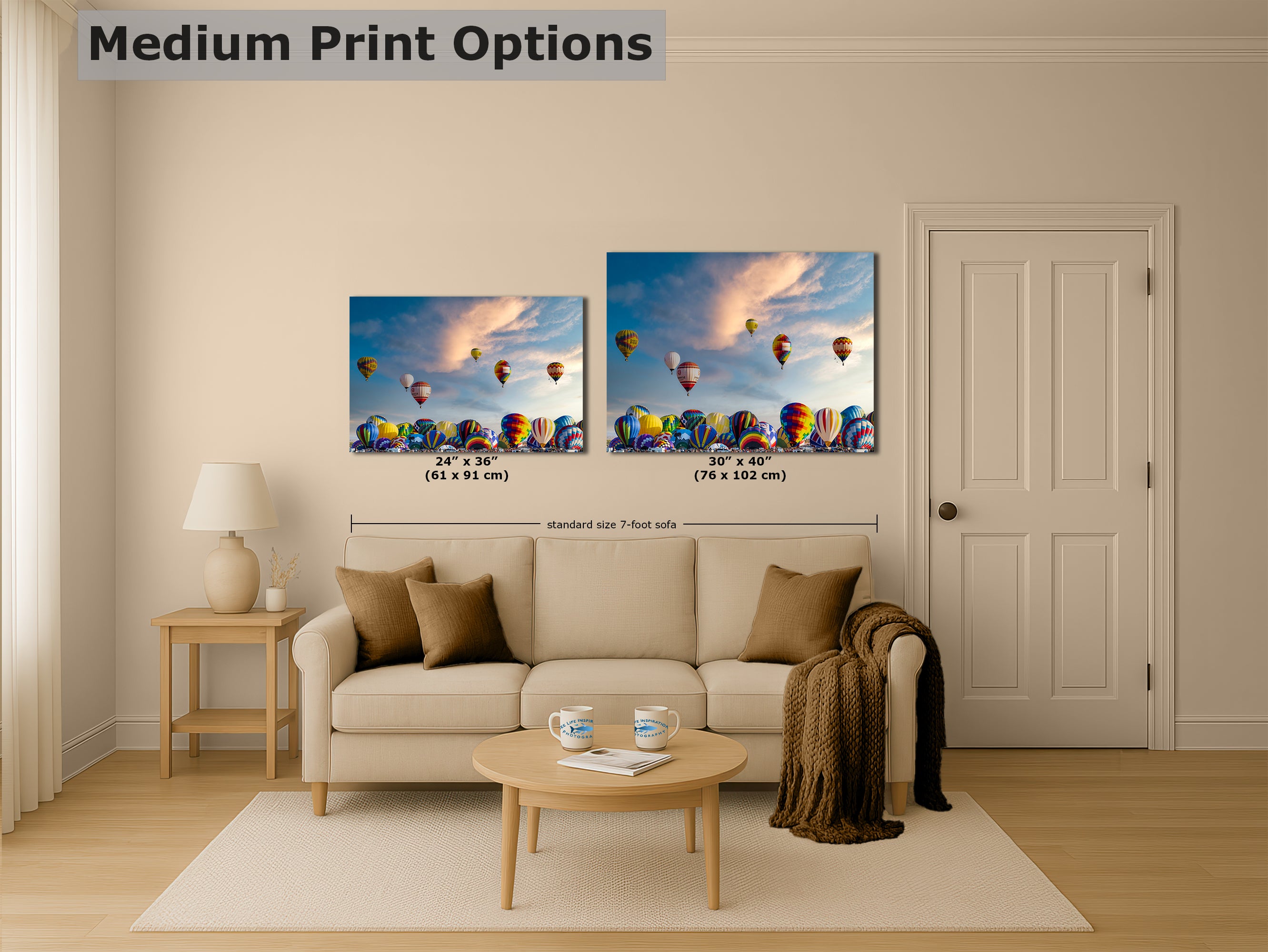 Hot Air Balloon Festival Mass Ascension Photo | Albuquerque New Mexico Balloon Fiesta Wall Art | Office, Cubicle & House Decor