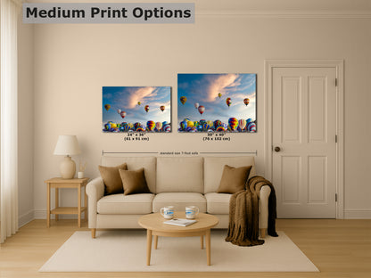 Hot Air Balloon Festival Mass Ascension Photo | Albuquerque New Mexico Balloon Fiesta Wall Art | Office, Cubicle & House Decor