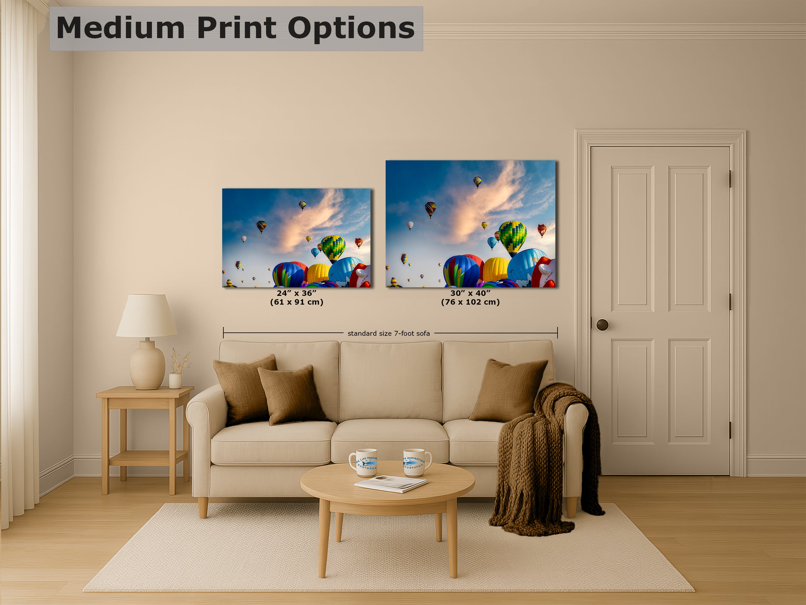 Hot Air Balloon Festival | Albuquerque New Mexico Balloon Fiesta Wall Art | Office, Cubicle & House Decor