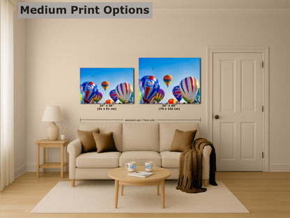 Hot Air Balloon Festival Mass Ascension Arizona Flag, Albuquerque New Mexico Balloon Fiesta Wall Art | Office, Cubicle & House Decor