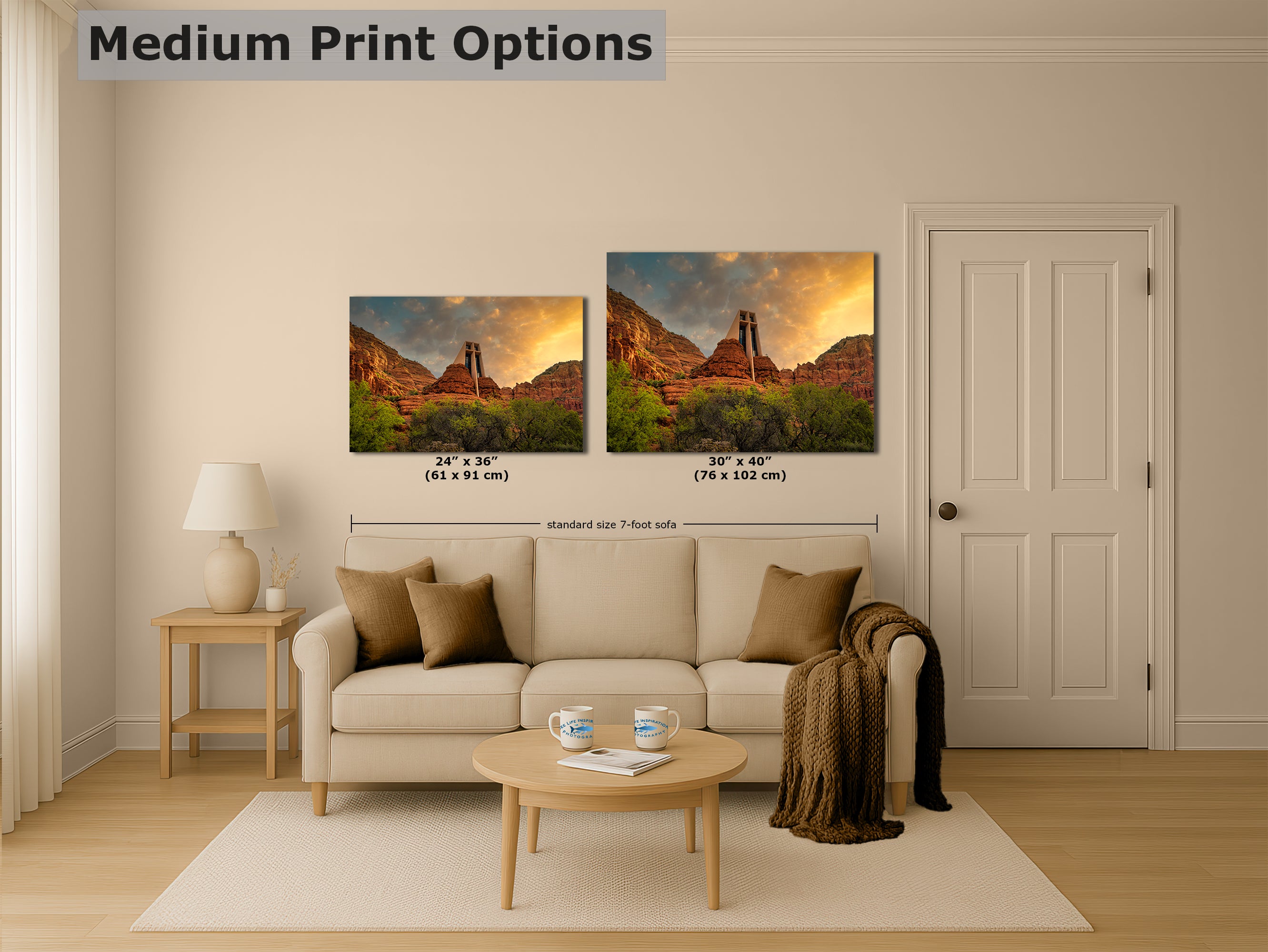 Chapel of the Holy Cross Sedona Arizona Desert Picture, Southwestern Wall Art, Church Landscape Print, Office Decor, Cubicle & Home Wall Art