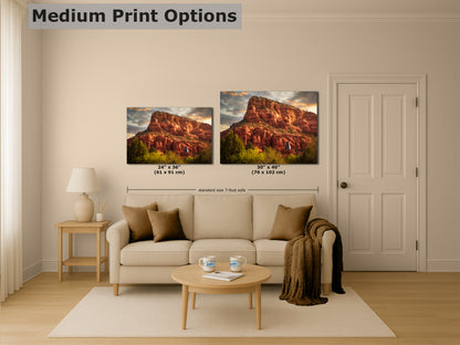 Chapel of the Holy Cross Sedona Arizona Desert Picture, Southwestern Nature Photo, Church and Canyon Photography, Canvas Print