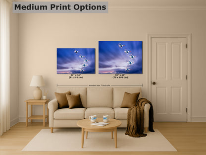 US Airforce Thunderbirds F-16 Fighting Falcon Aviation Artwork | Military Aircraft Wall Decor for Aviation Enthusiasts and Man Cave Decor