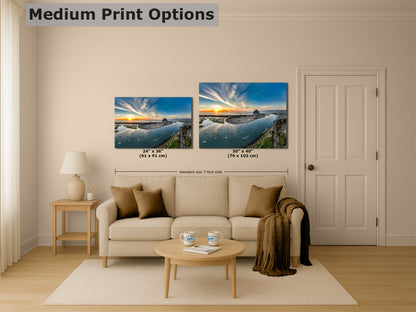 Coastal Wall Art Aerial Morro Bay Ocean Picture California Seascape Nature Photo