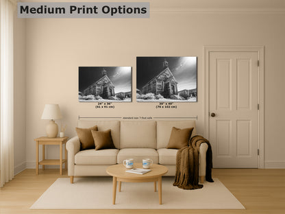 Bodie Ghost Town Western Decor | Abandoned Forgotten Towns | Black and White Historic California Photography