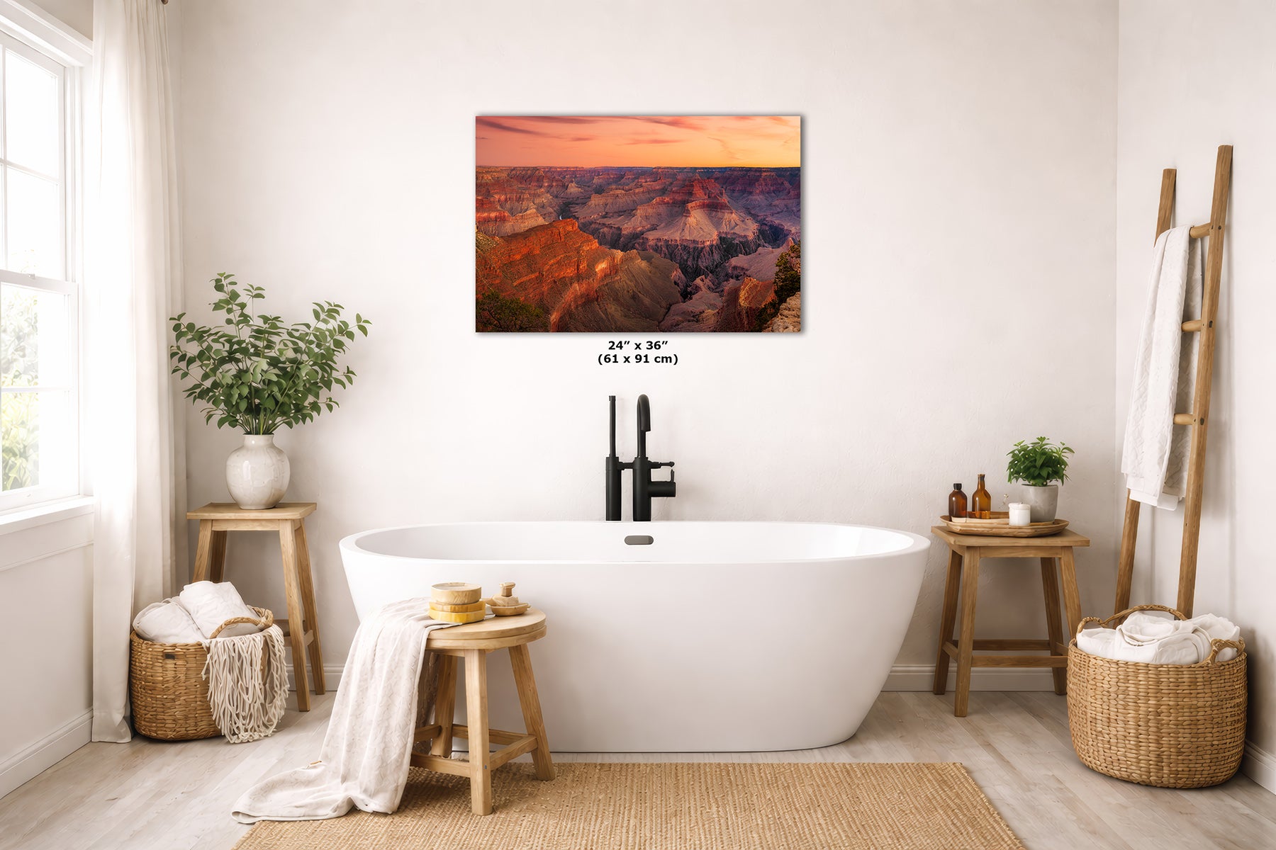 Grand Canyon Arizona Desert Wall Art, Nature Photography for Bohemian, Meditation, Living Room, Office Decor