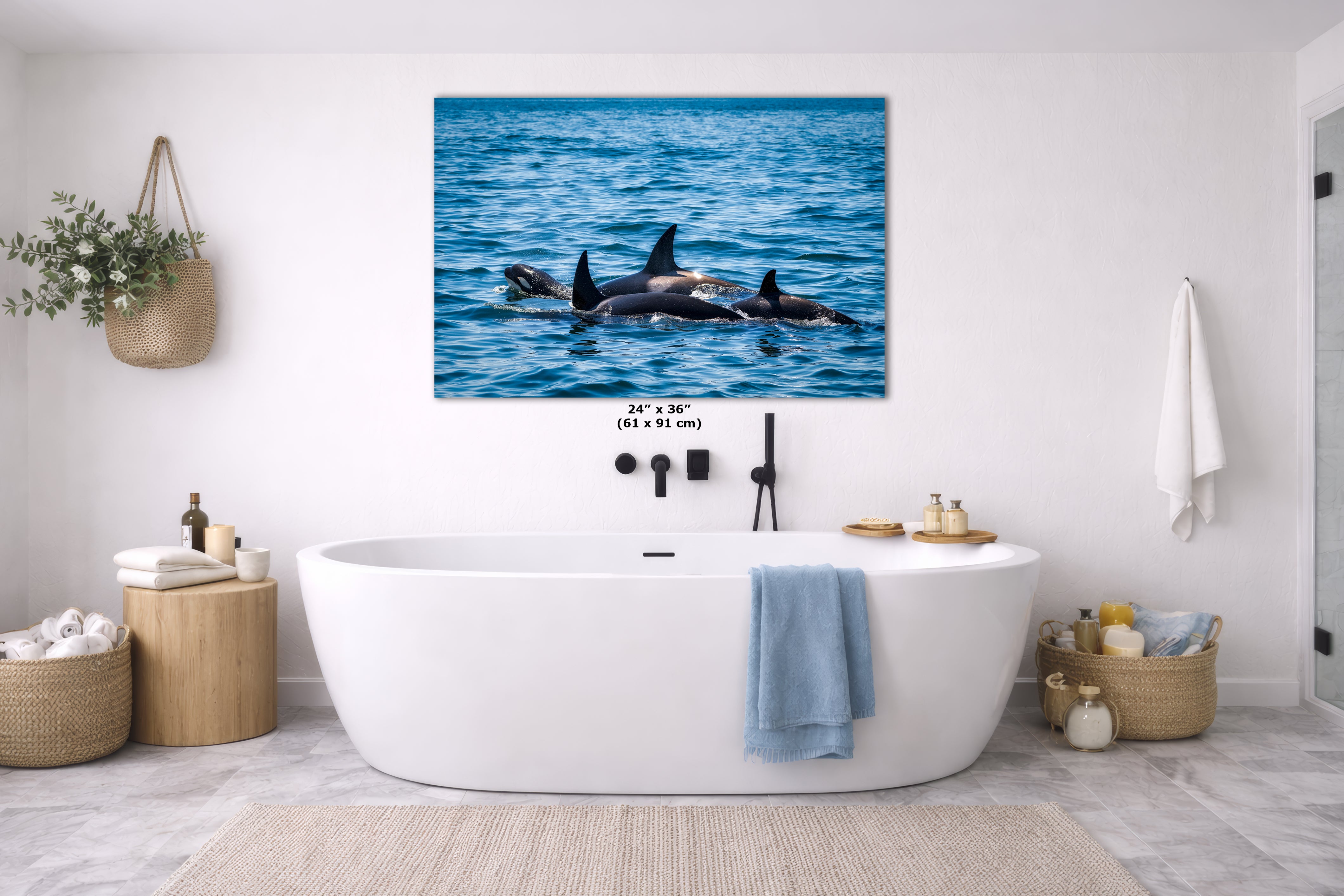 Wildlife Photography Ocean Picture of Orca (Killer Whale) Family Limited Edition Fine Art Print