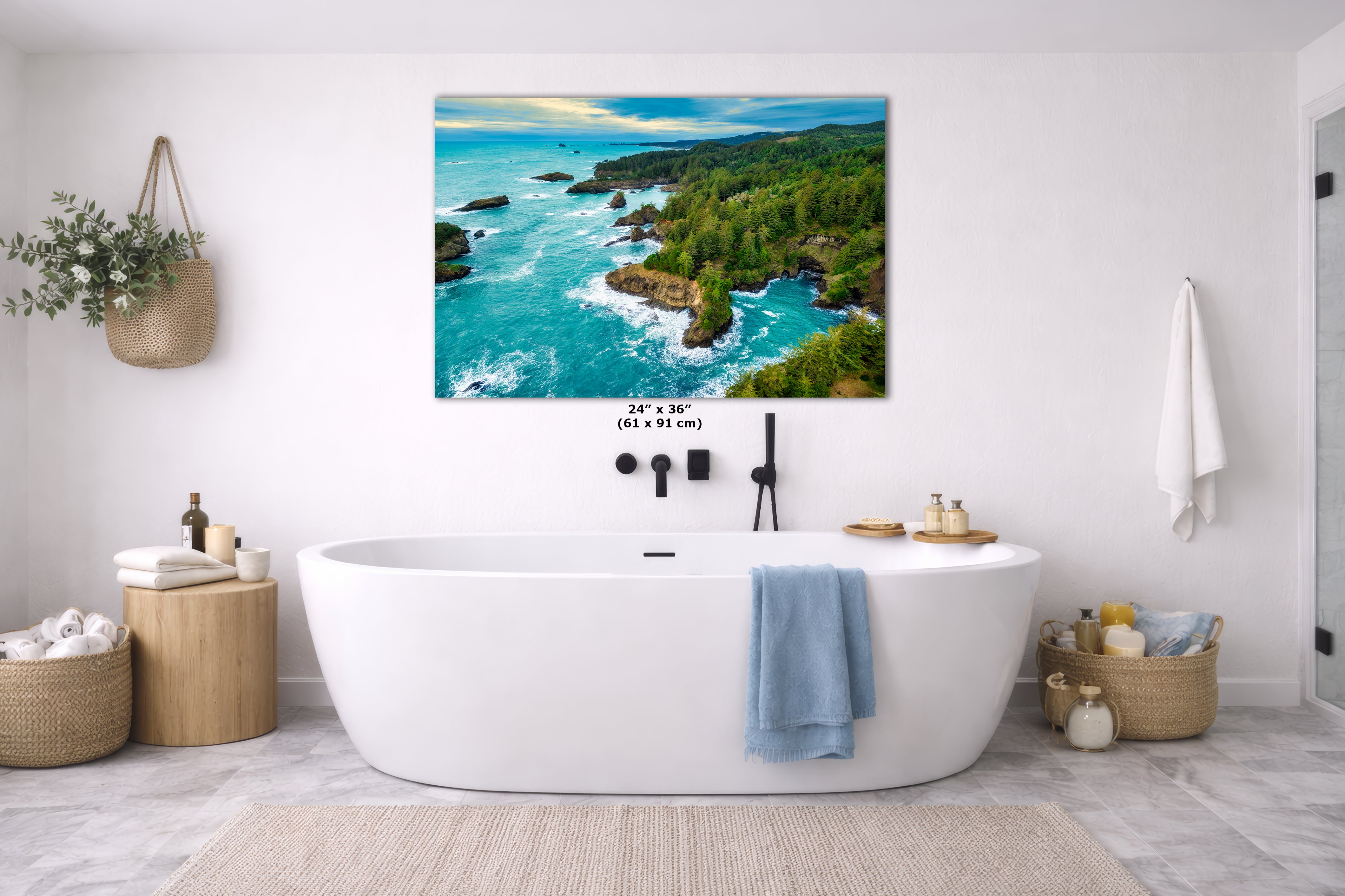 Oregon Coast Ocean Picture, Pacific Northwest Nature Photo