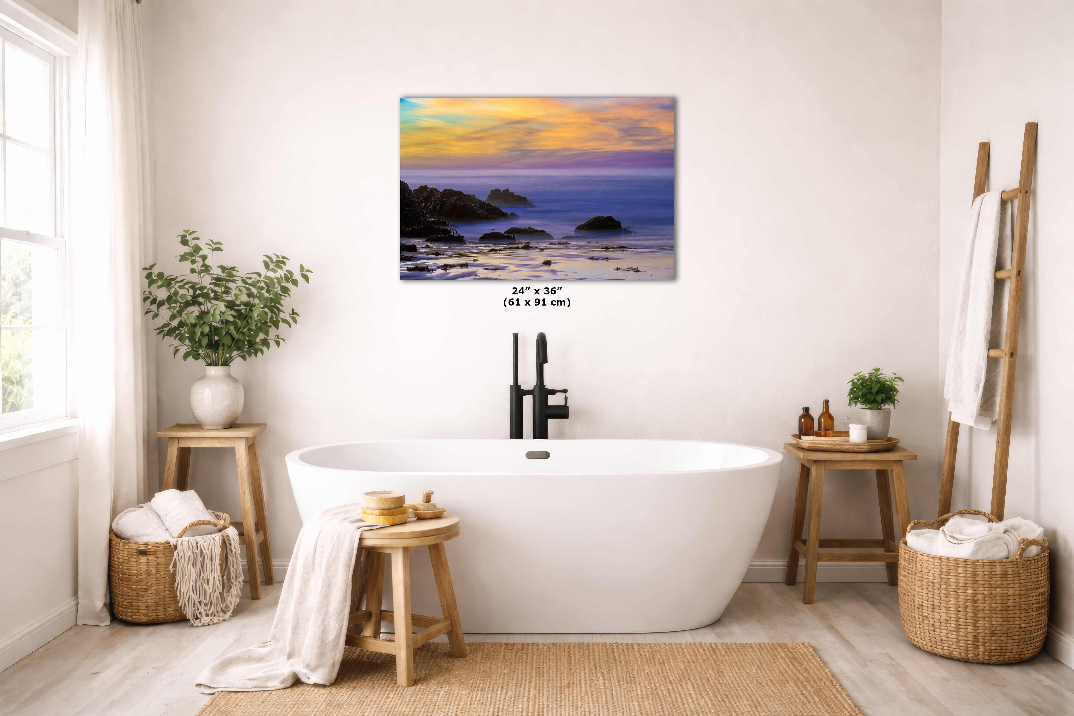 Limited Edition Fine Art Photography Ocean Picture, Pfeiffer Beach Big Sur Sunset