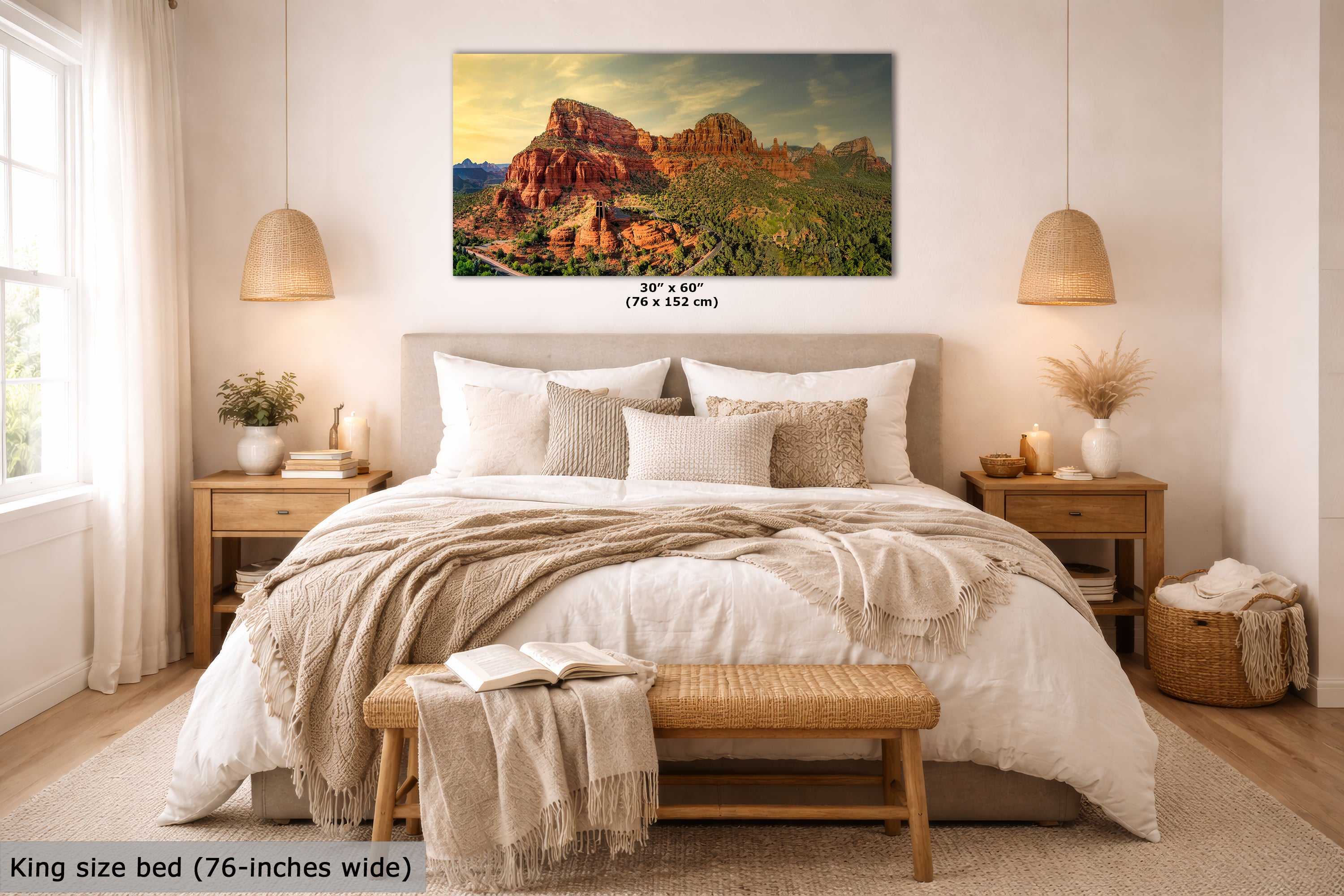 Chapel of the Holy Cross Sedona Arizona Desert Picture, Southwestern Nature Photo, Church and Canyon Photography