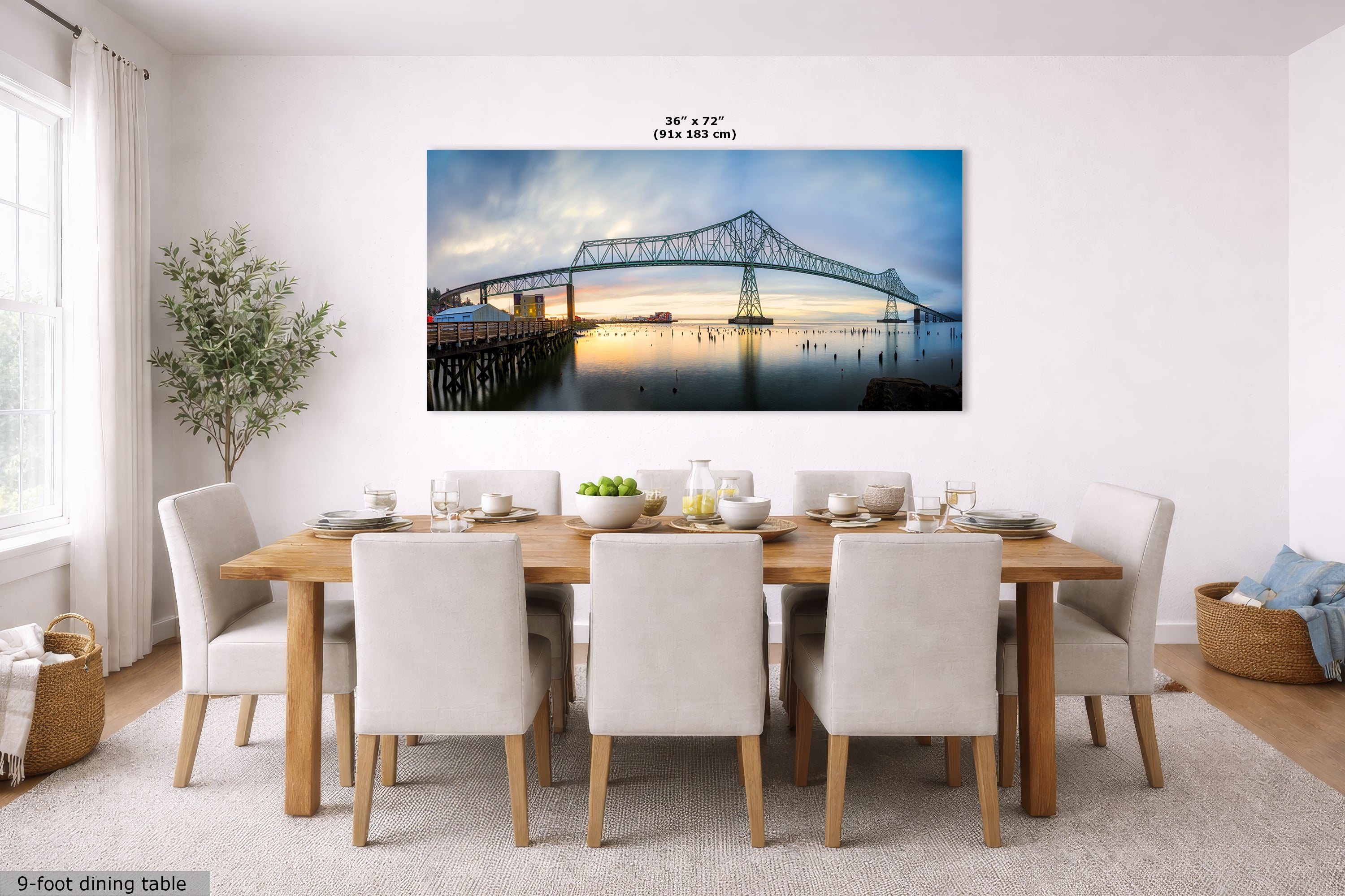 Astoria-Megler Bridge Picture Sunset, Oregon Coast Ocean Picture, Pacific Northwest