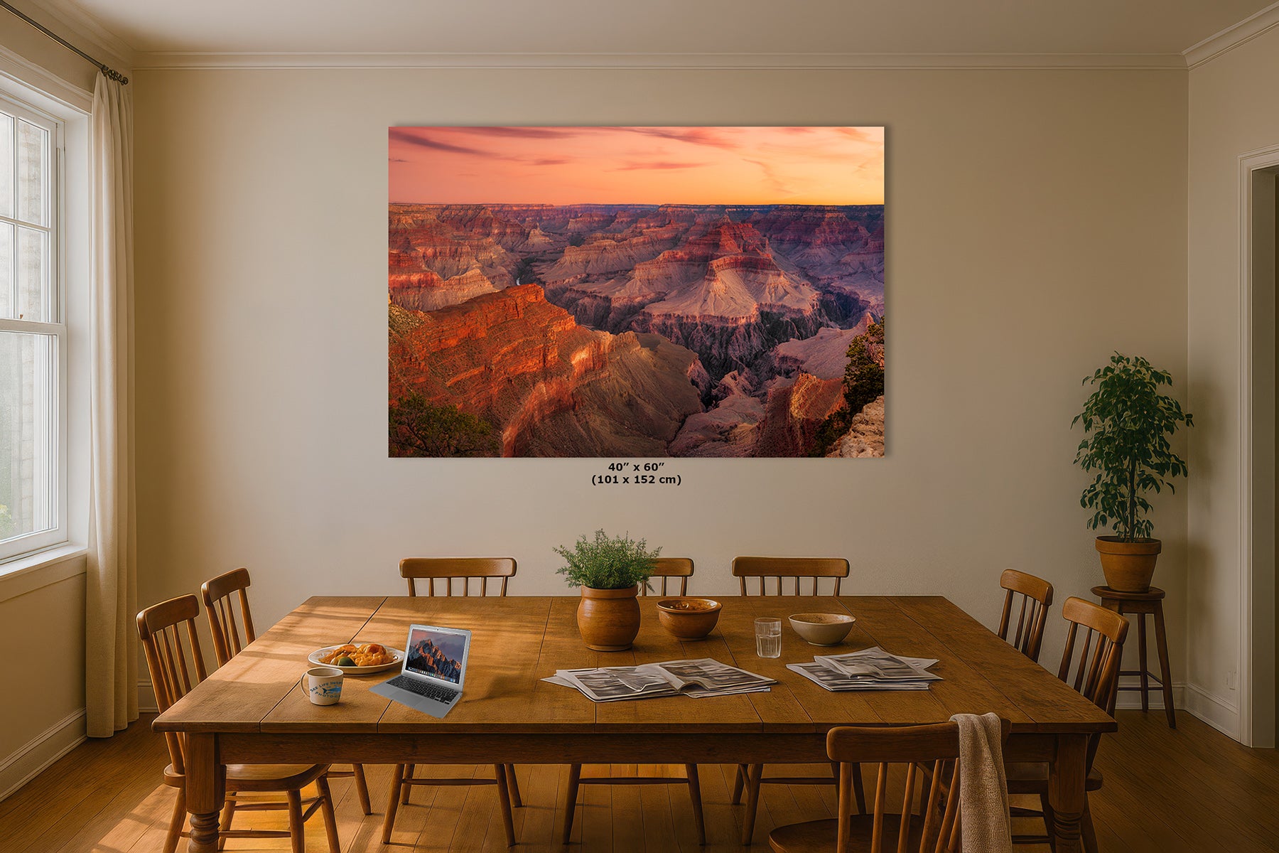 Grand Canyon Arizona Desert Wall Art, Nature Photography for Bohemian, Meditation, Living Room, Office Decor