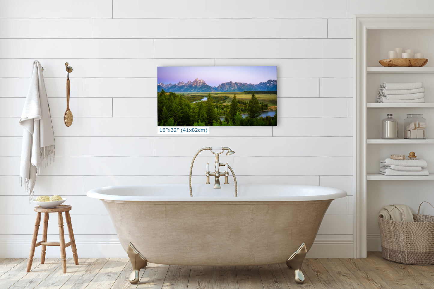 Grand Teton National Park Mountain Picture Panorama Nature Photo, Rustic Wall Art, Jackson Hole Scenery, Bohemian Decor