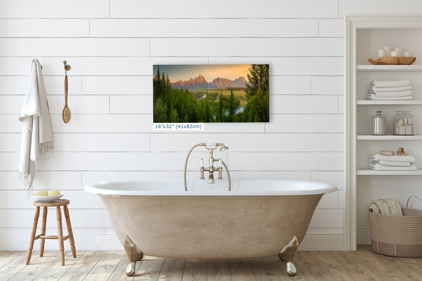 Grand Teton National Park Wyoming Mountain Picture Panorama Nature Photo, Rustic Wall Art, Jackson Hole Scenery, Bohemian Decor