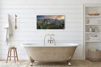 Glacier Point Yosemite National Park Nature Photo Relaxation Artwork, Sierra Nevada Scenic Picture for Meditation, Office, and House Decor