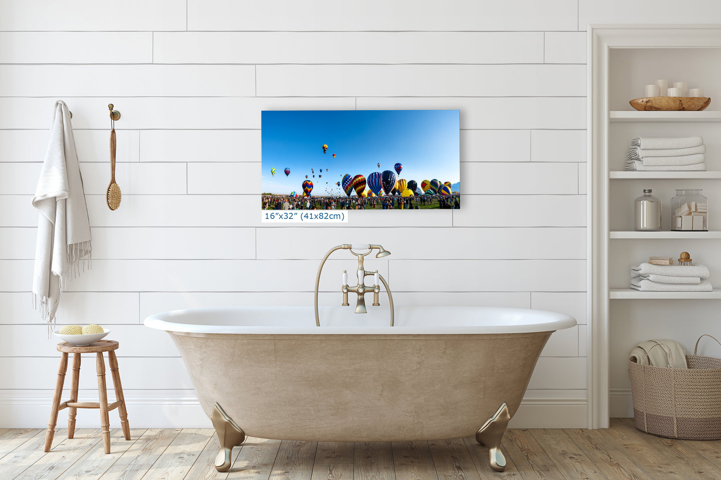 Hot Air Balloon Festival Mass Ascension Panorama Photo | Albuquerque New Mexico Balloon Fiesta Wall Art | Office, Cubicle & House Decor