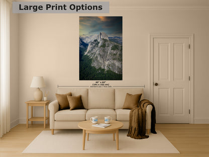 Half Dome Wall Art, Yosemite National Park Nature Photo