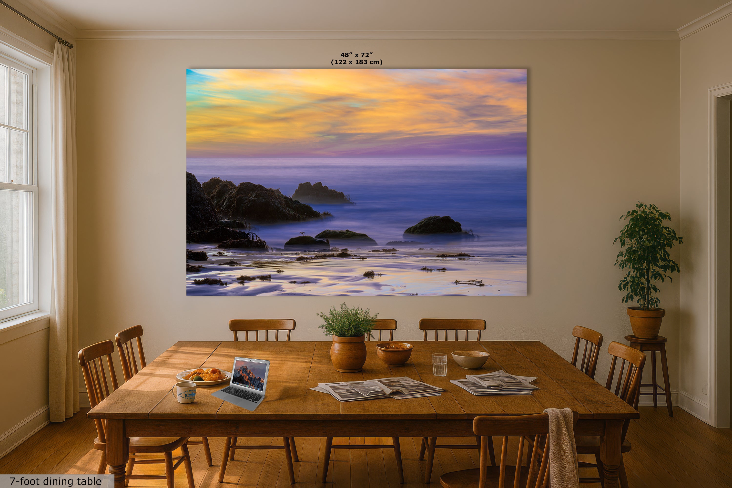 Limited Edition Fine Art Photography Ocean Picture, Pfeiffer Beach Big Sur Sunset