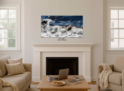 Beach Waves Ocean Picture Impressionist Art Nature Photo