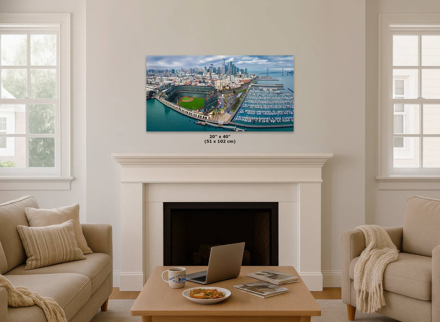 San Francisco Giants Baseball Stadium, Oracle Park Canvas Print