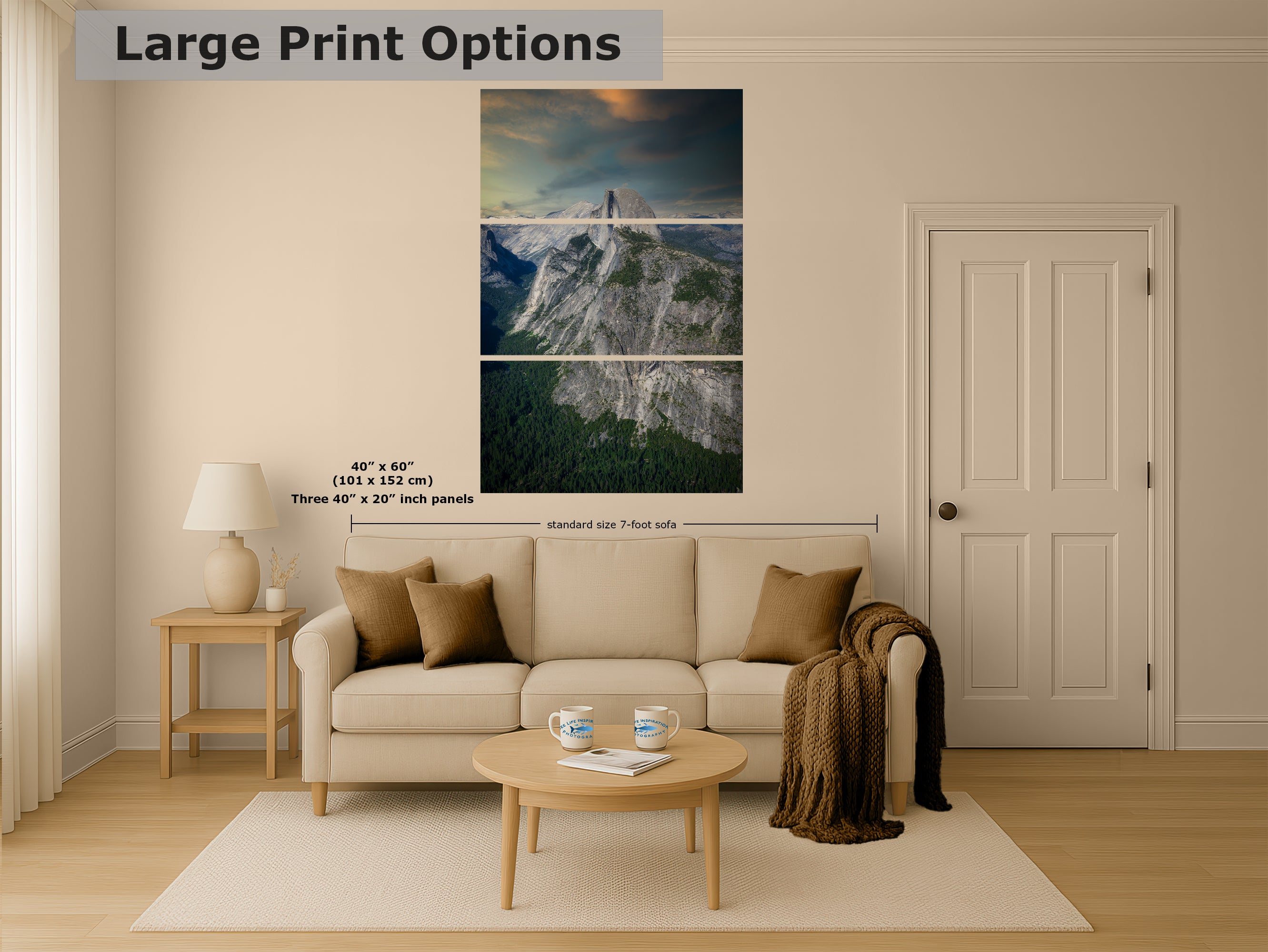 Half Dome Wall Art, Yosemite National Park Nature Photo