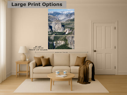 Yosemite Wall Art, Glacier Point Mountain Landscape Nature Photo