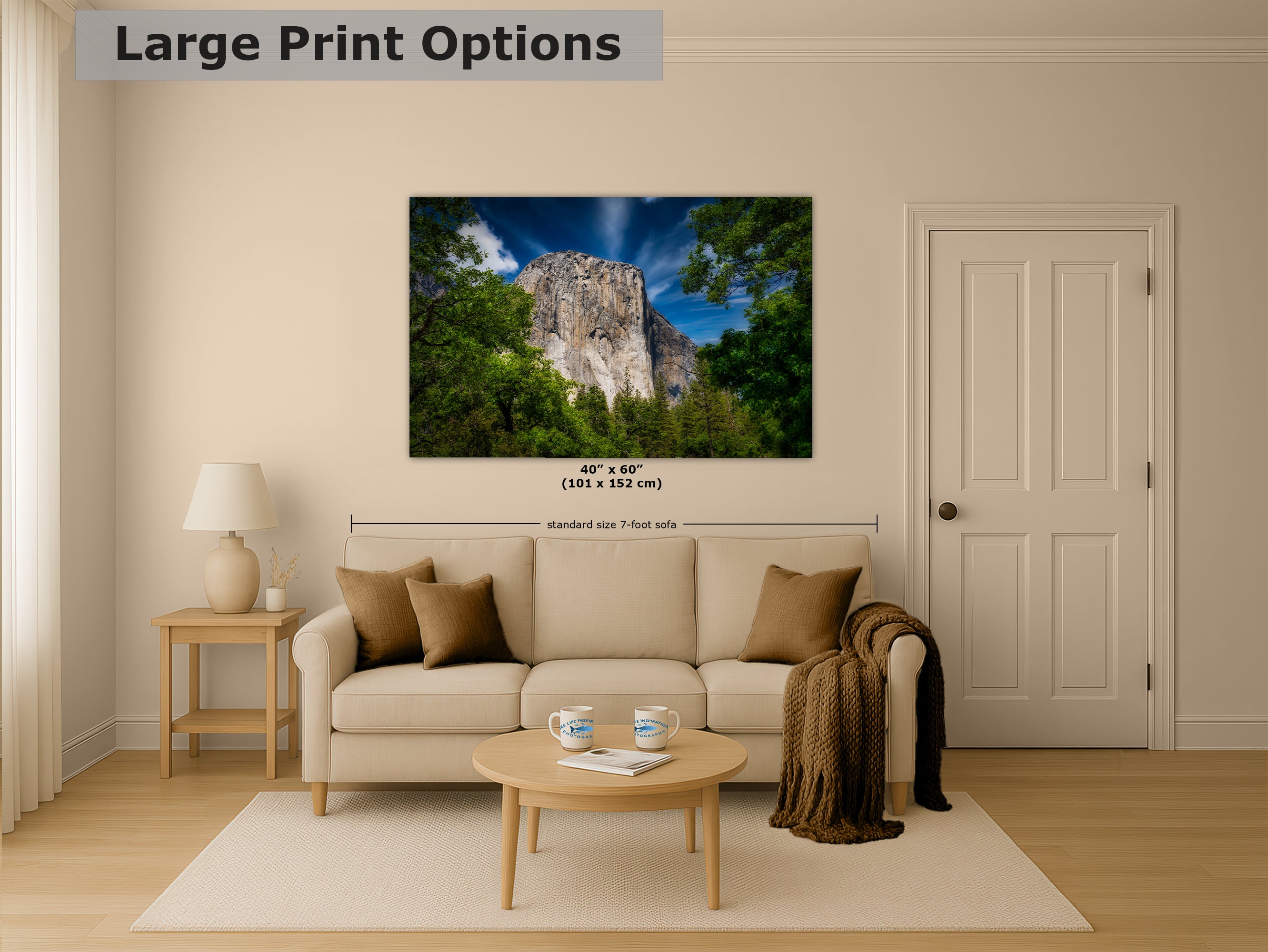 El Capitan Wall Art, Yosemite National Park Nature Photo