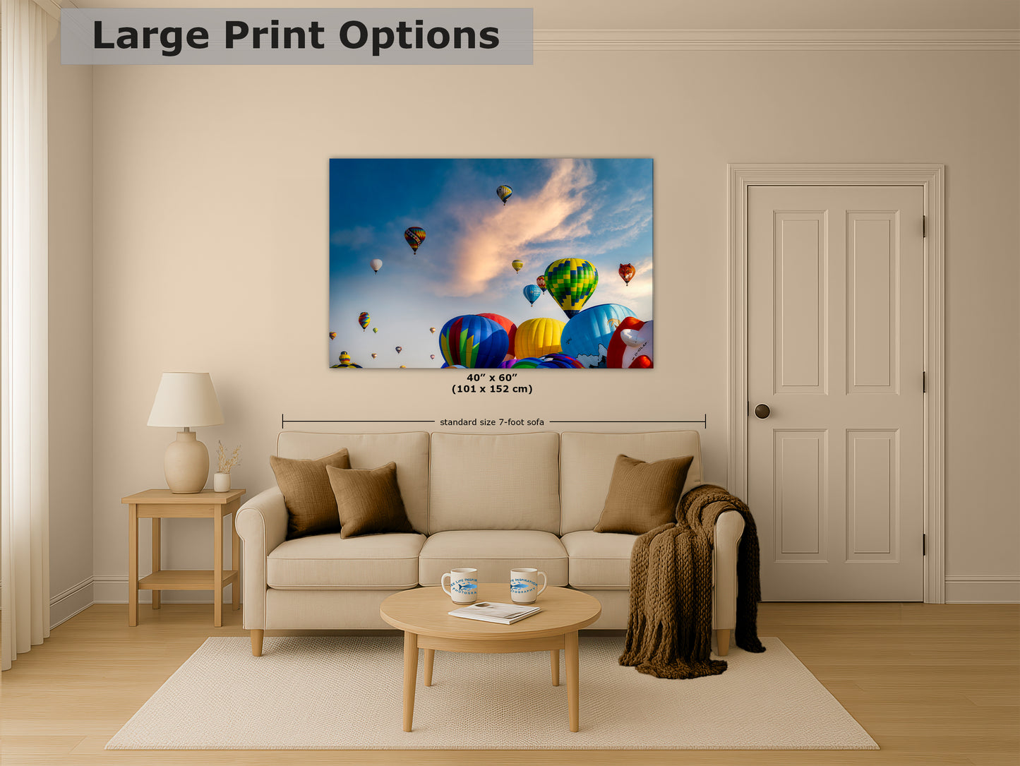 Hot Air Balloon Festival | Albuquerque New Mexico Balloon Fiesta Wall Art | Office, Cubicle & House Decor