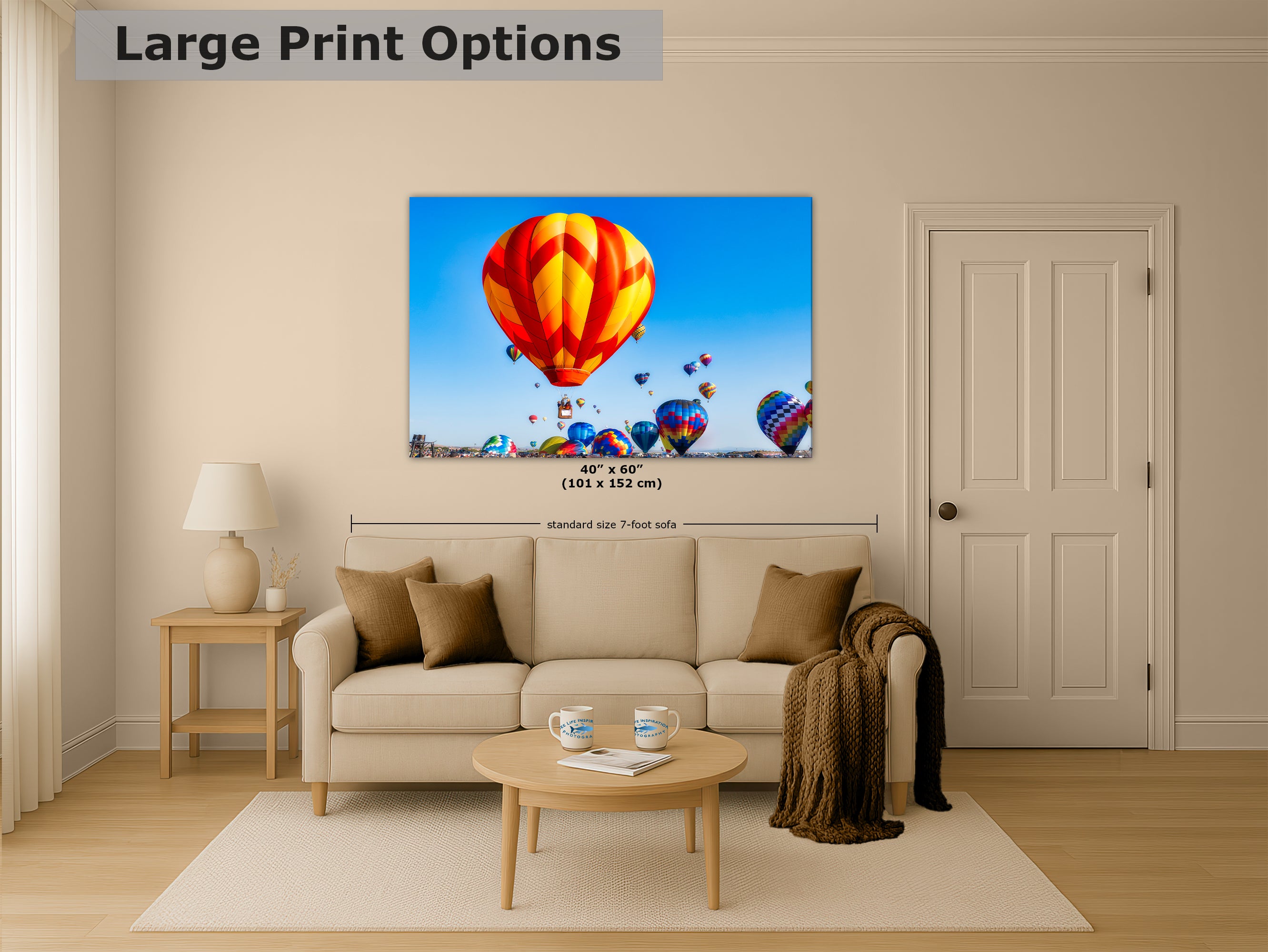 Hot Air Balloon Festival Mass Ascension | Albuquerque New Mexico Balloon Fiesta Wall Art | Office, Cubicle & House Decor