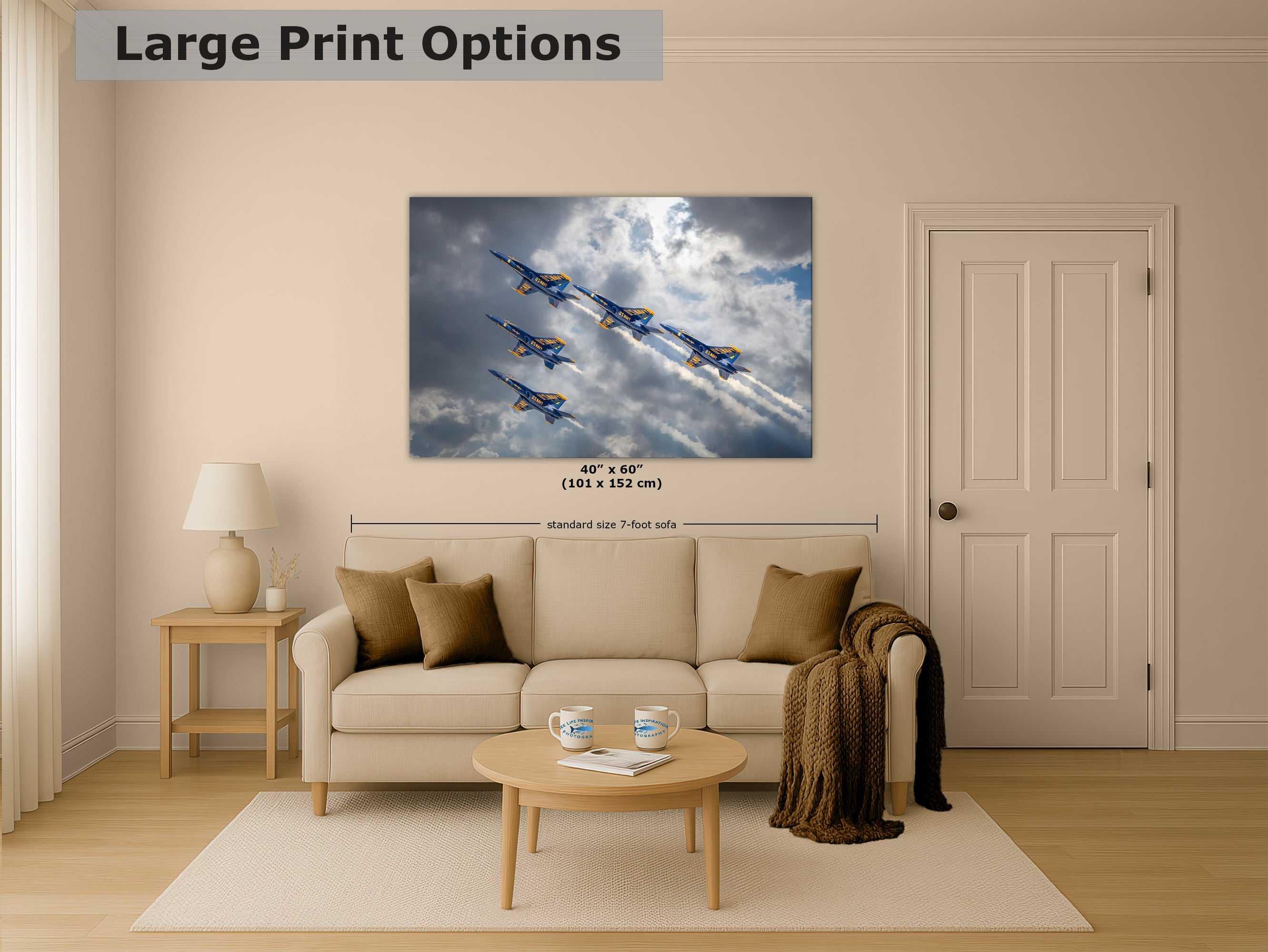 Blue Angels Artwork, FA-18 Super Hornet Military Aircraft Aviation Wall Decor
