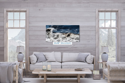 Beach Waves Ocean Picture Impressionist Art Nature Photo