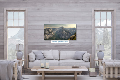 Glacier Point Yosemite National Park Nature Photo Relaxation Artwork of Half Dome for Meditation, Office, and House Decor