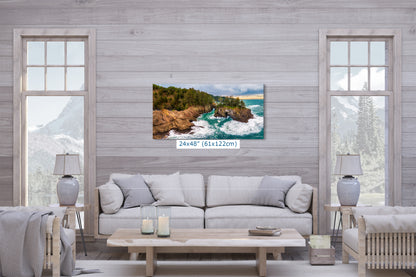 Oregon Coast Ocean Picture - Breathtaking Pacific Northwest Nature Photo for Relaxation, Meditation and Stylish Decor