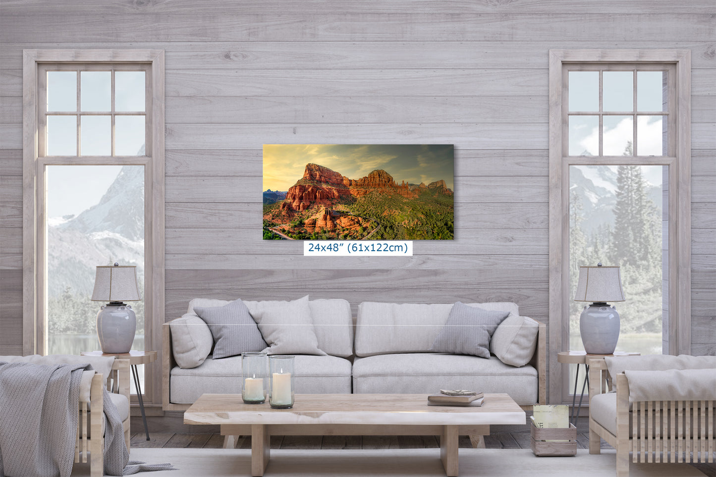 Chapel of the Holy Cross Sedona Arizona Desert Picture, Southwestern Wall Art, Catholic Church Decor, Canvas Print, Office or Home Wall Art