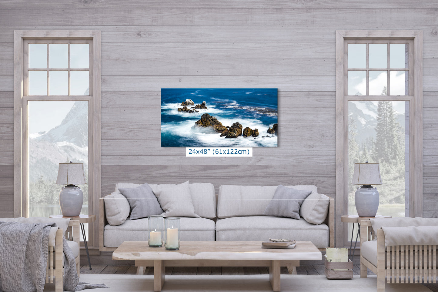 Carmel California Coastline Ocean Picture Nature Photo, Relaxation Artwork, Beach Wall Art for Meditation, Office, and House Decor