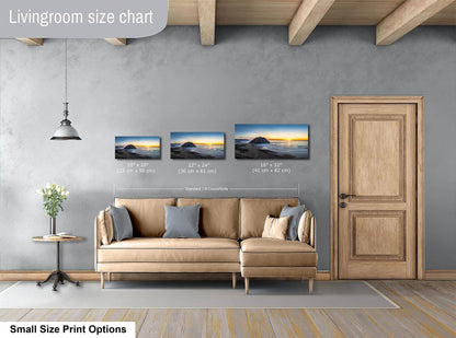 Morro Bay California Coastline Ocean Picture Nature Photo Panorama, Morro Rock Coastal Relaxation Artwork, Dorm Room, Office & House Decor