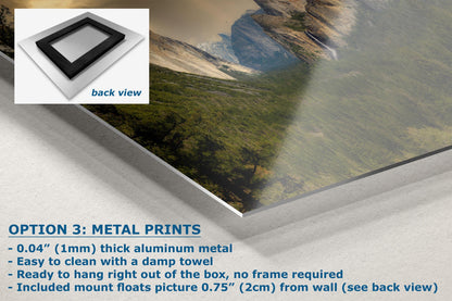 Yosemite National Park Mountain Picture Nature Photo Bohemian Relaxation Artwork for Meditation