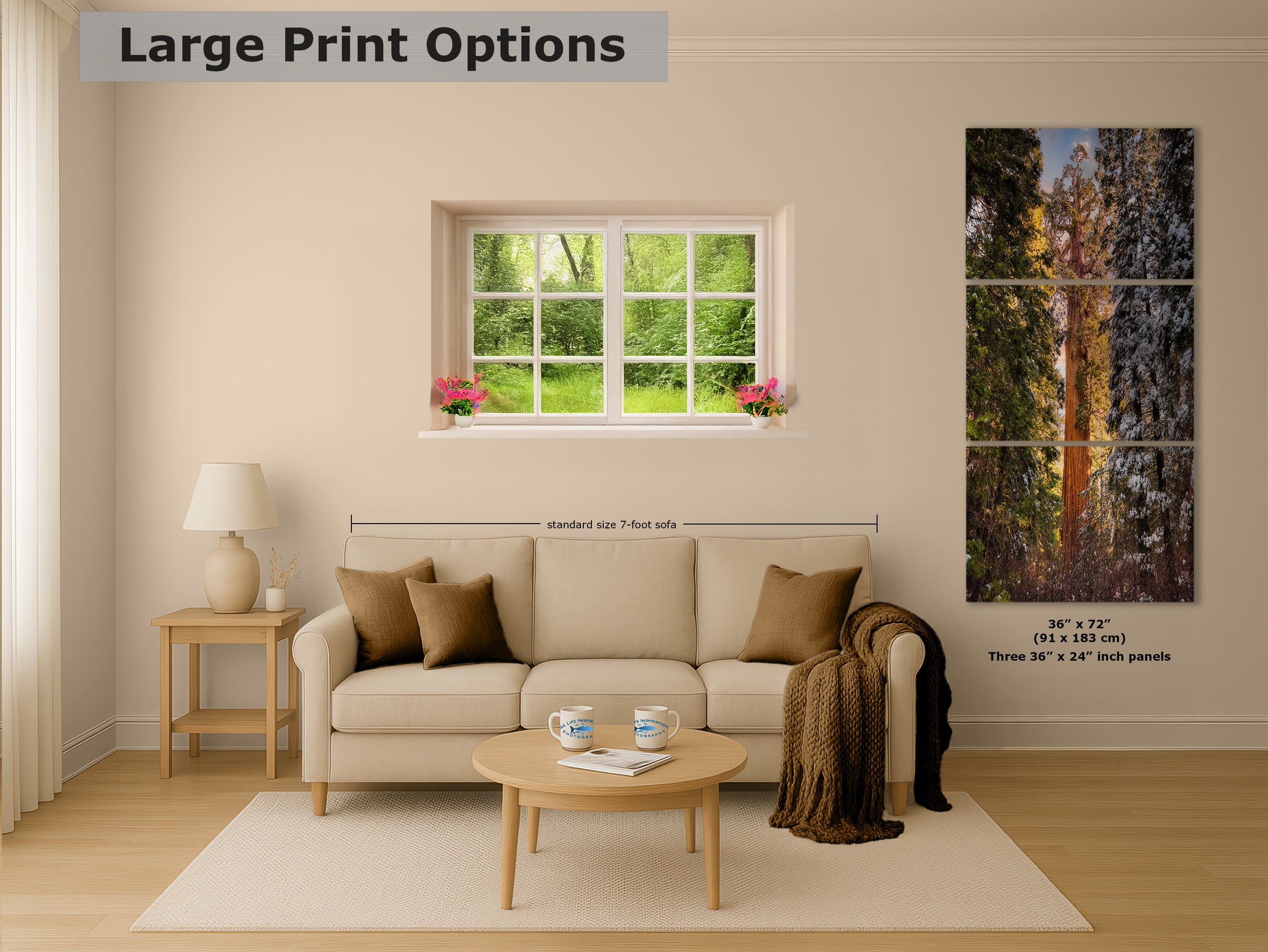 Giant Sequoia Tree Forest Picture Nature Photo, Redwood Tree Wall Art, Forest Bathing Decor, Bohemian Style Relaxation Artwork