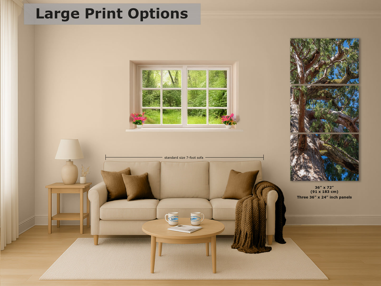 Giant Sequoia Tree Forest Picture Nature Photo, Yosemite Mariposa Grove Redwood Trees, Forest Bathing Relaxation Artwork for Nature Lovers