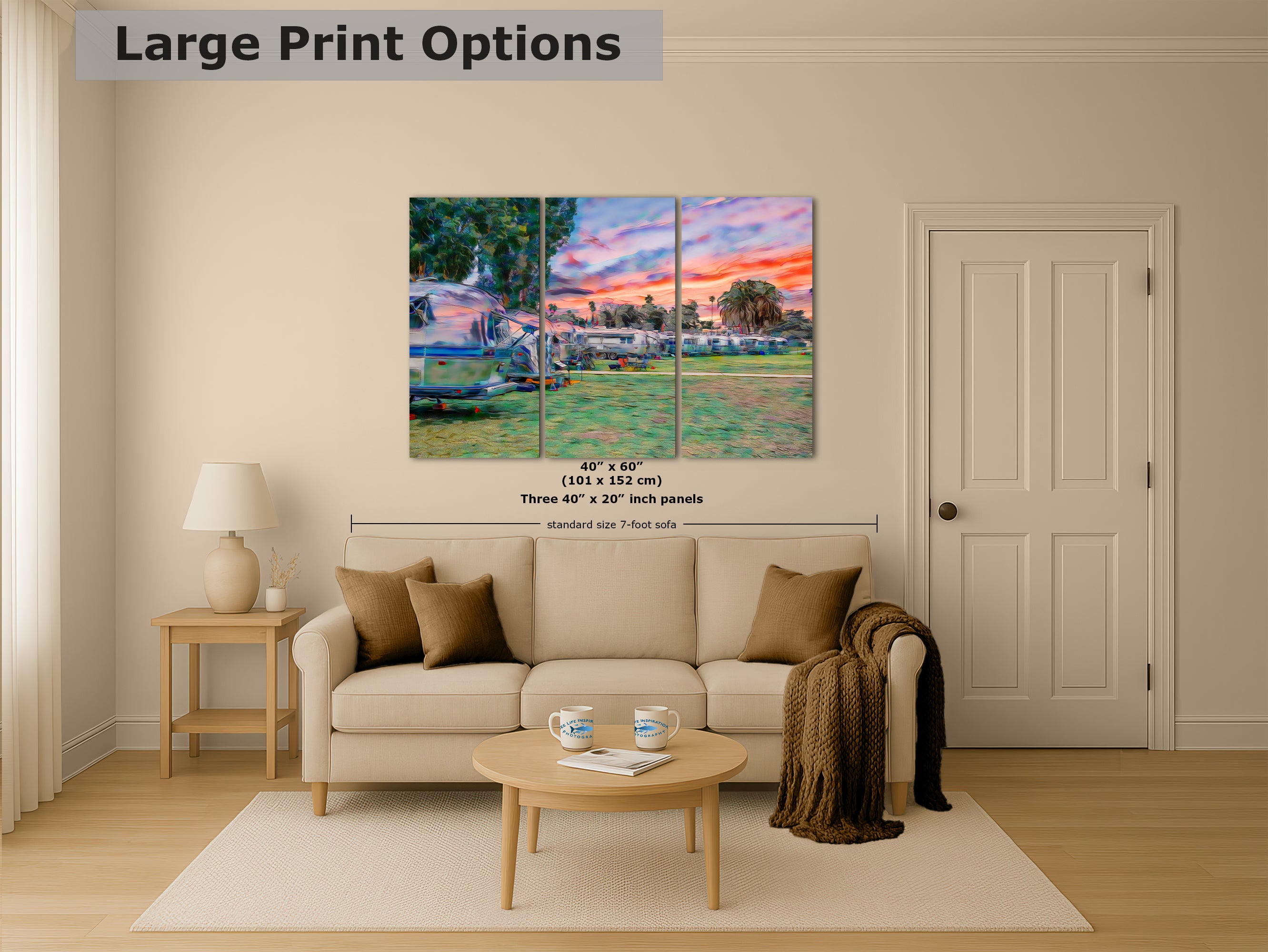 Airstream Travel Trailer Art Camping Decoration