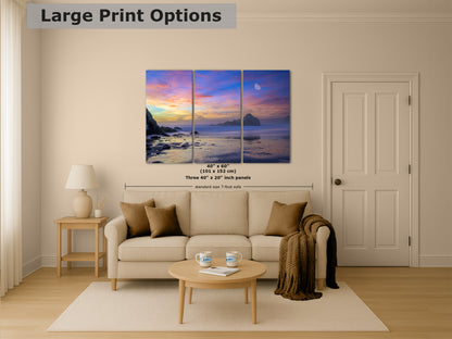 Pfeiffer Beach Sunset, Big Sur California Coastline Ocean Picture Nature Photo, Relaxation Artwork, Meditation, Office House Decor