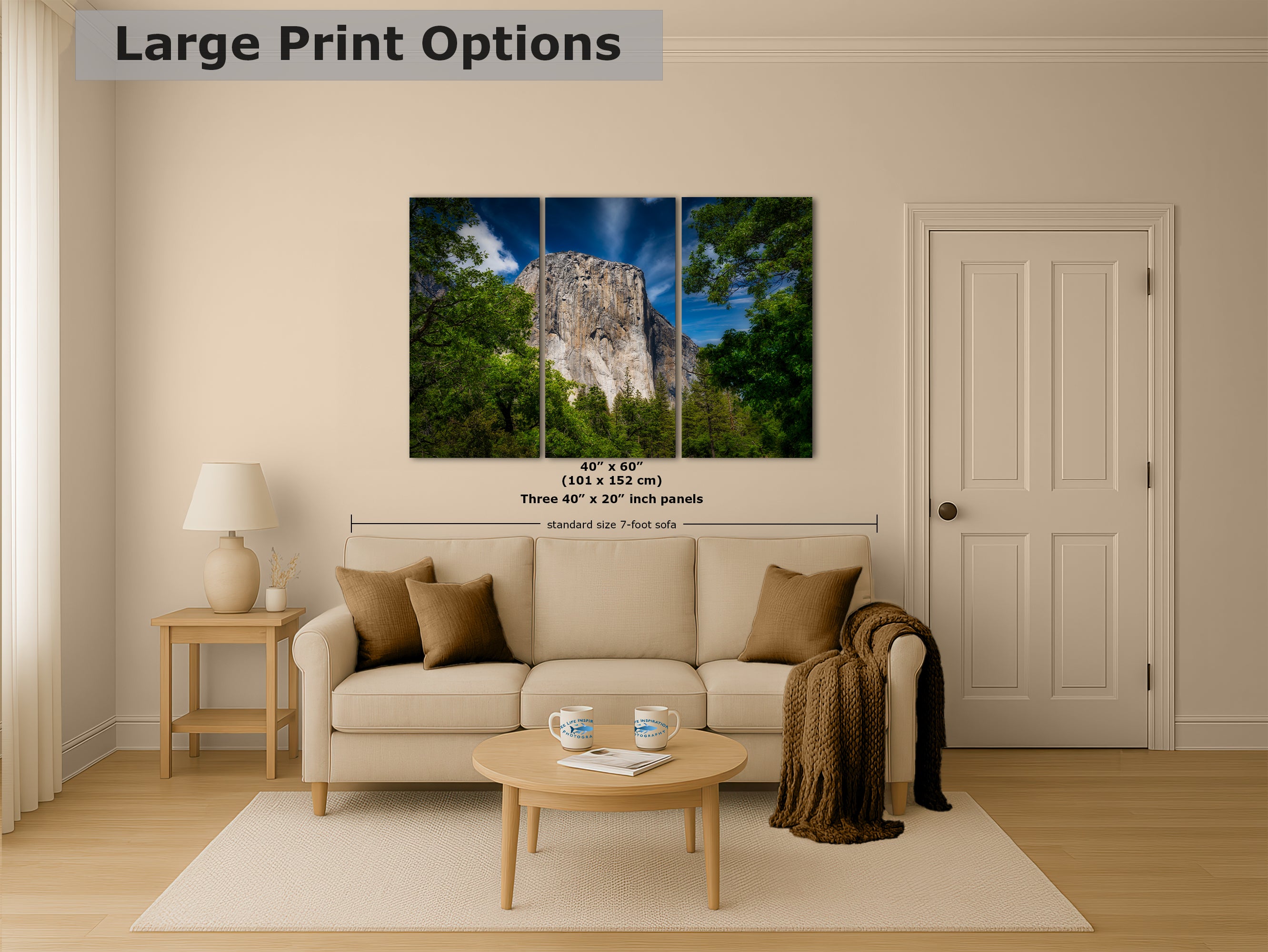 El Capitan Wall Art, Yosemite National Park Nature Photo