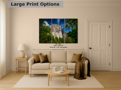 El Capitan Wall Art, Yosemite National Park Nature Photo