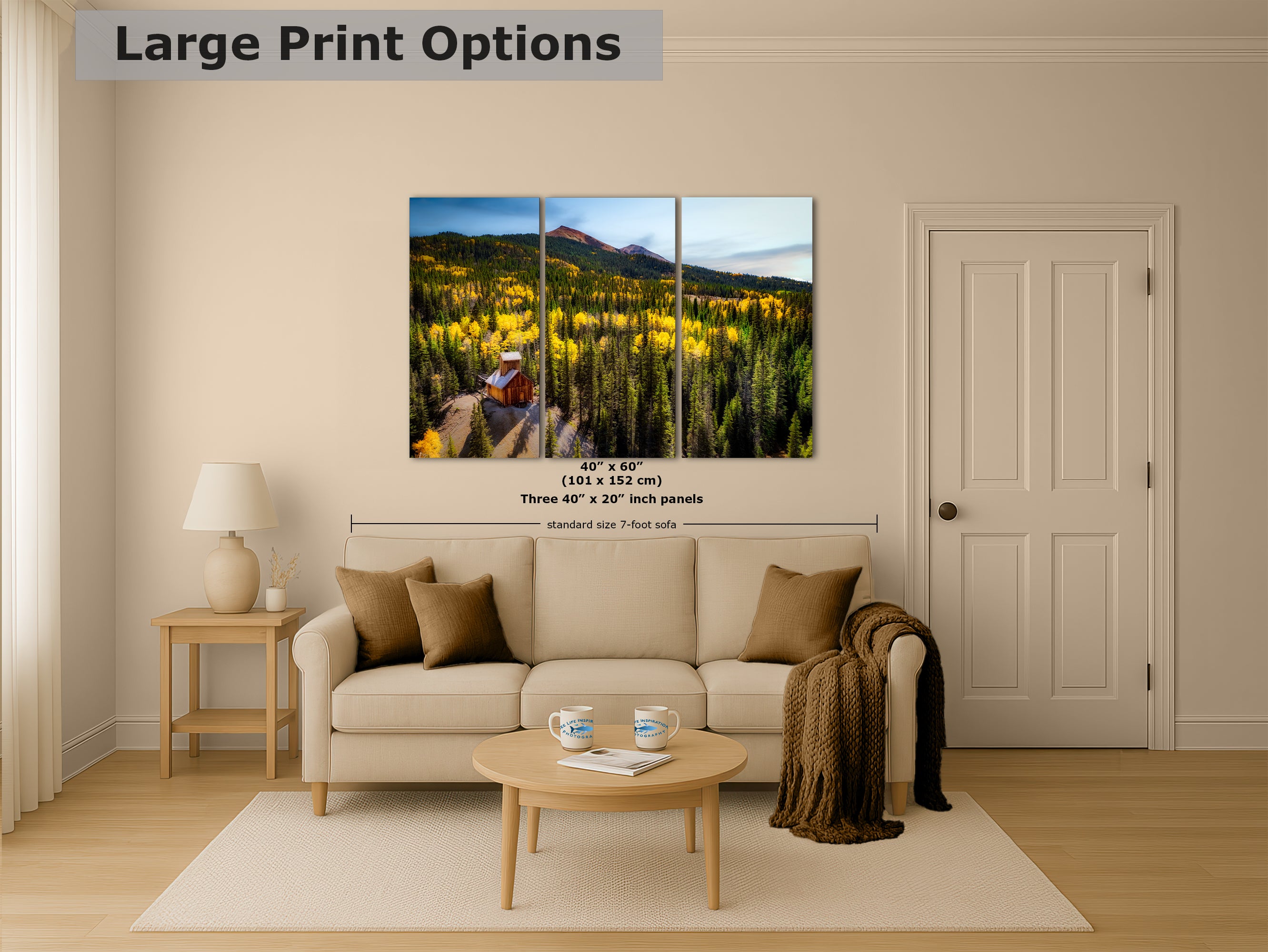 Colorado Boy Mine, San Juan Mountain Picture, Fall Colors Aspen Trees Forest Picture Nature Photo for Relaxation Artwork, Meditation and House Decor