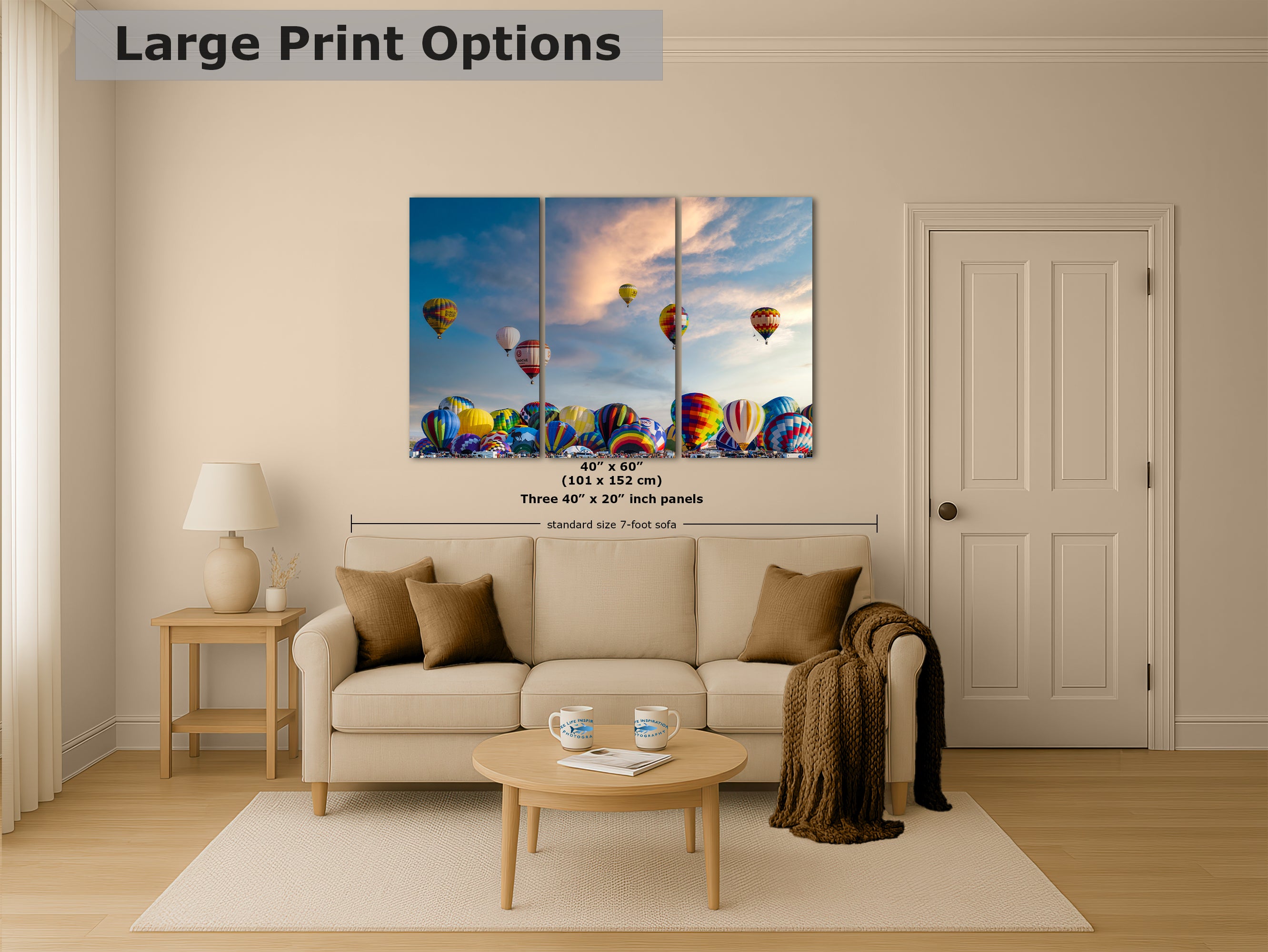 Hot Air Balloon Festival Mass Ascension Photo | Albuquerque New Mexico Balloon Fiesta Wall Art | Office, Cubicle & House Decor