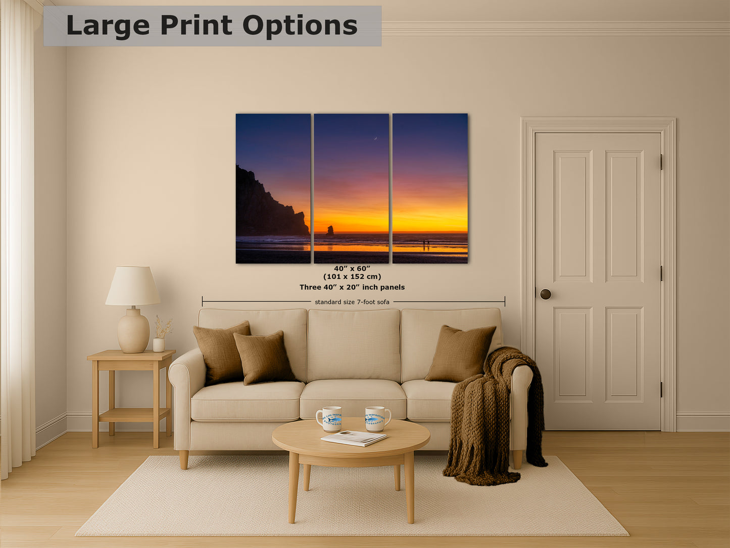 Morro Bay California Coastline Ocean Picture Nature Photo, Morro Rock Sunset Coastal Relaxation Artwork, Dorm Room, Office & House Decor