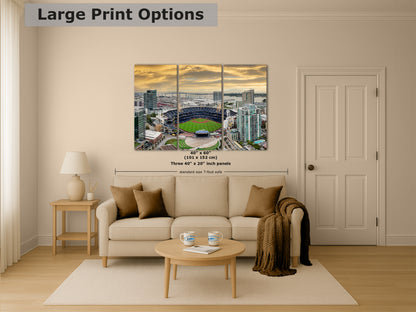 San Diego Padres Baseball Stadium Petco Park Sunset Canvas Print